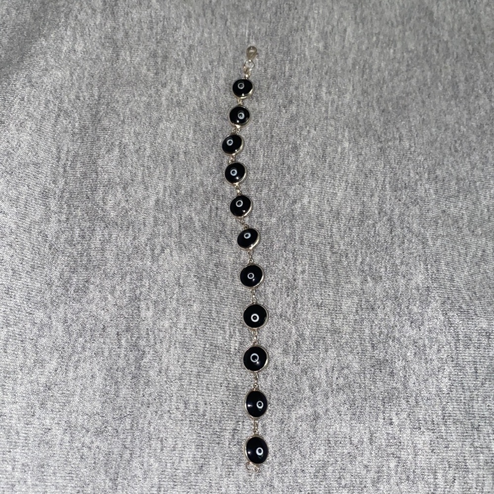 black evil eye bracelet